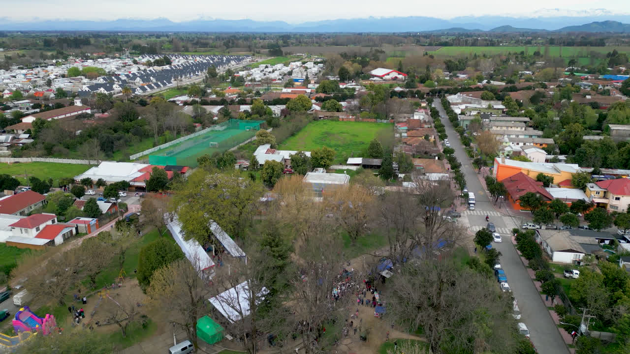 san javier de loncomilla chile calles maule vista aérea desde drone