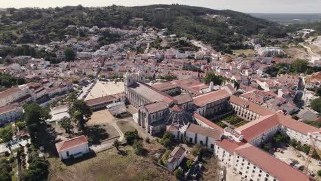 birds eye view of gothic style architecture, monastery of alcobaça, landmark of portugal