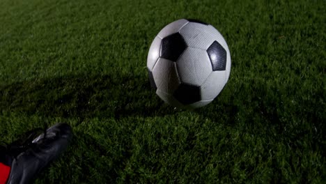 Soccer-player-kicking-the-ball-4k