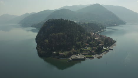 Aerial View of Bellagio, Lake Como, in Italy