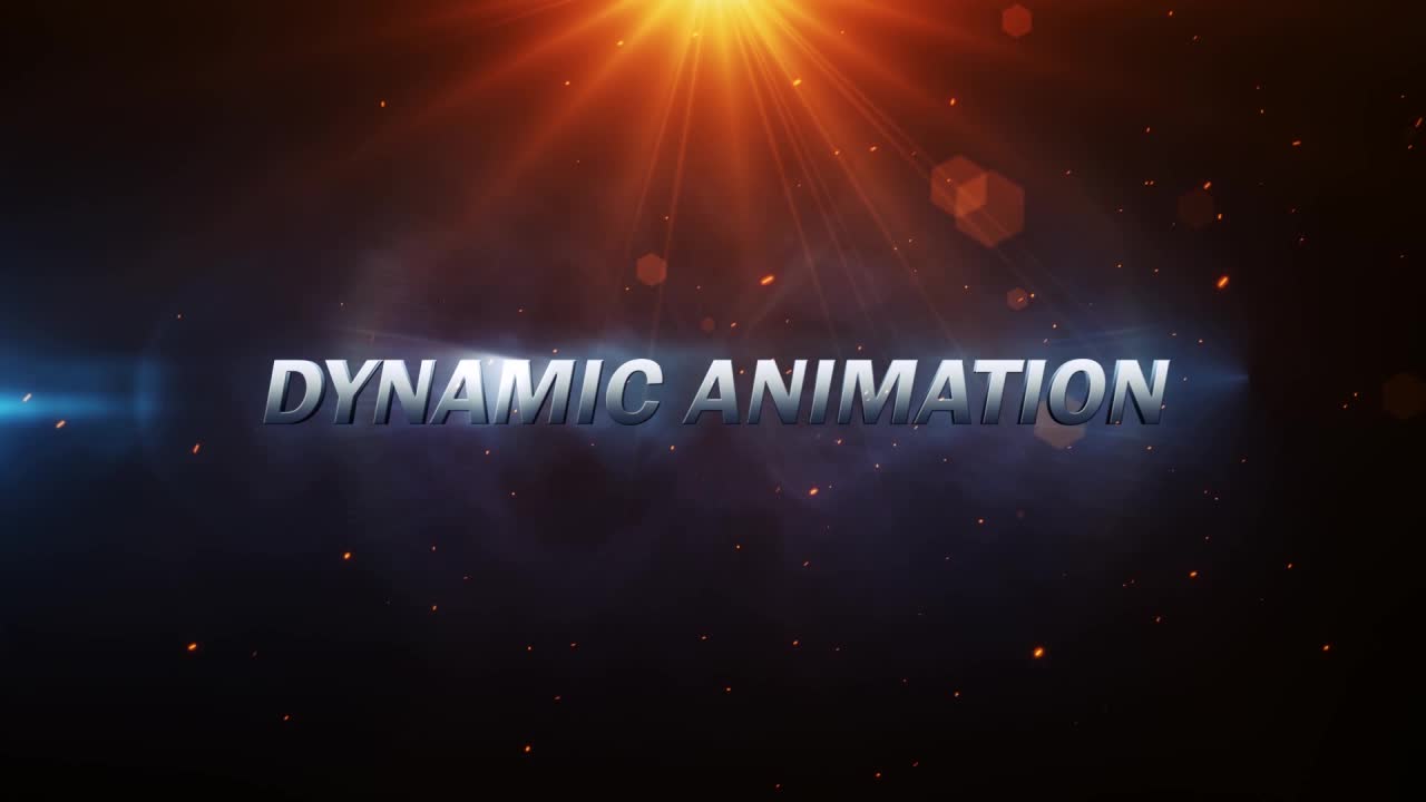 Cinematic action title sequence with stunning effects for maximum impact