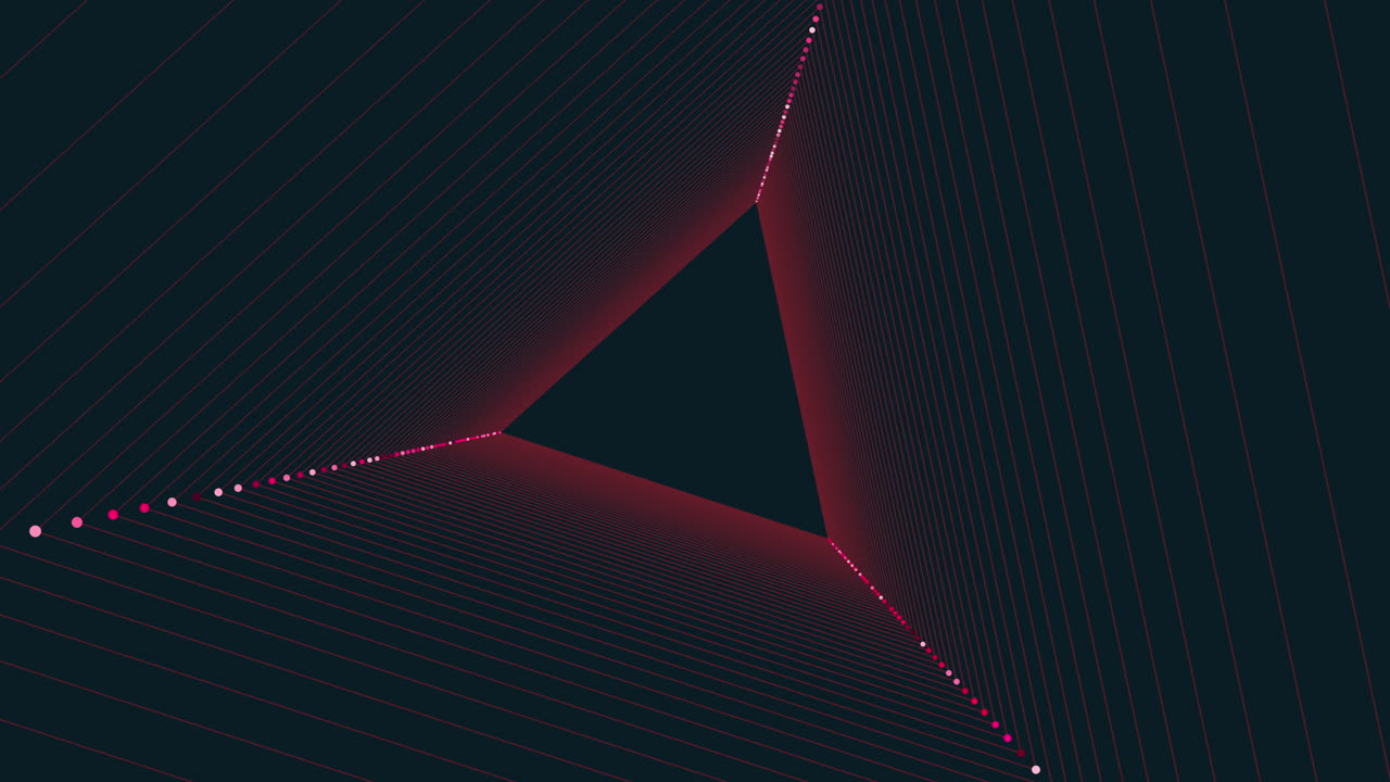 Abstract black background with red triangle