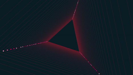 abstract black background with red triangle