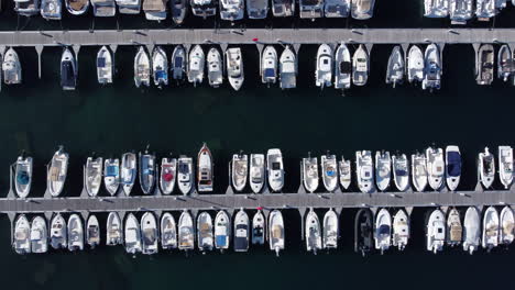 Boats-And-Yachts-Moored-At-The-Marina-In-Ajaccio,-Corsica,-France