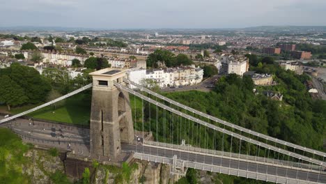 puente colgante de clifton bristol primer plano imágenes de drones verano 2021
