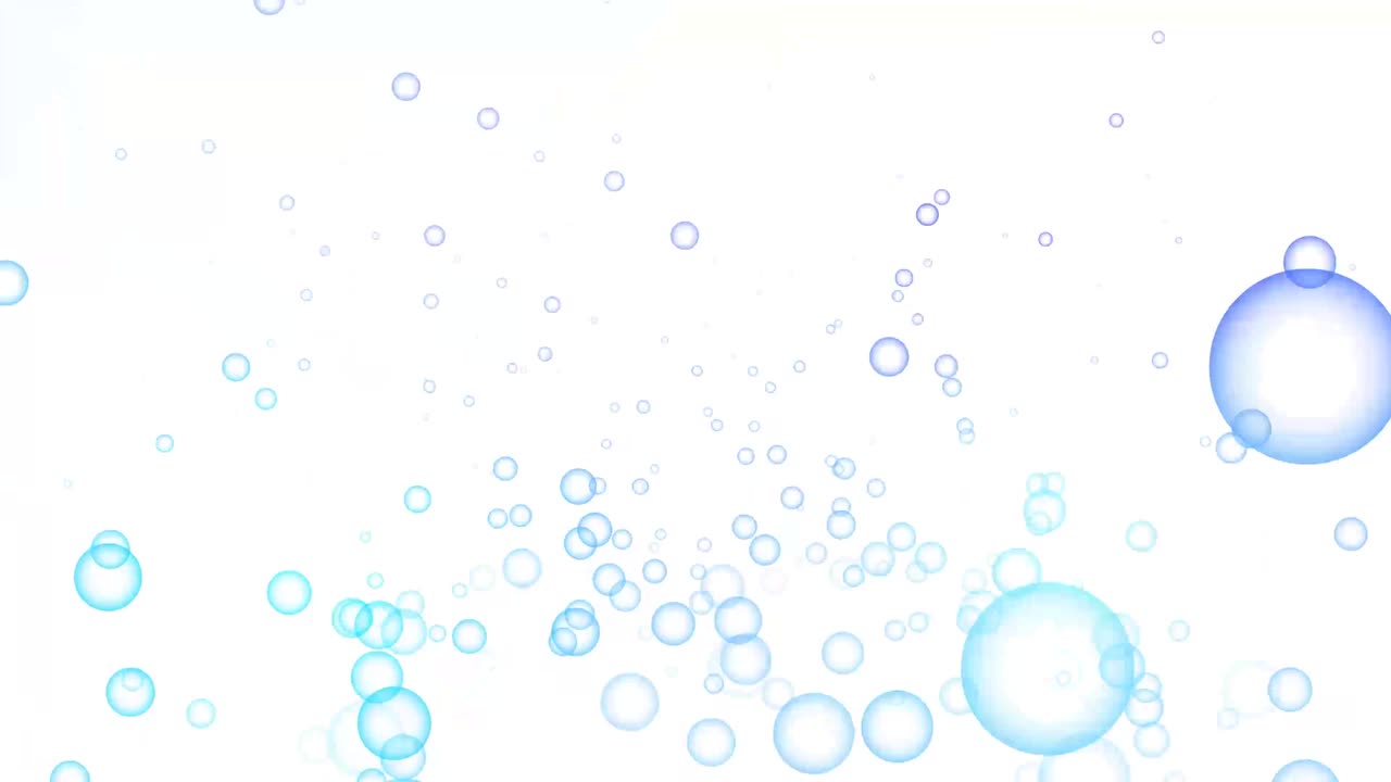 abstract aqua water bubbles floating effect isolated background