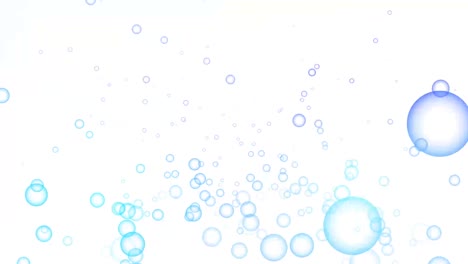 abstract aqua water bubbles floating effect isolated background