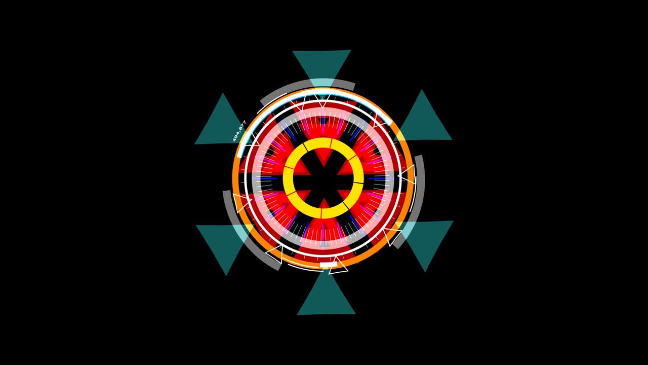 디지털 전력 미터 오렌지색 레드 레이더 배너 및 광고를 위해 다채롭습니다.