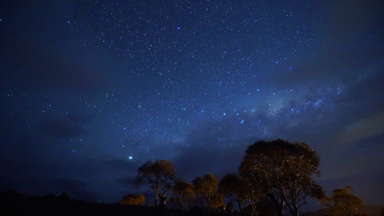 austrália bela e deslumbrante via láctea cruz do sul trilhas de estrelas 1 timelapse de taylor brant filme