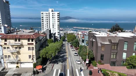 Hyde-Street-En-San-Francisco-En-California,-Estados-Unidos