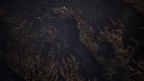 top erial view of the red rock canyon