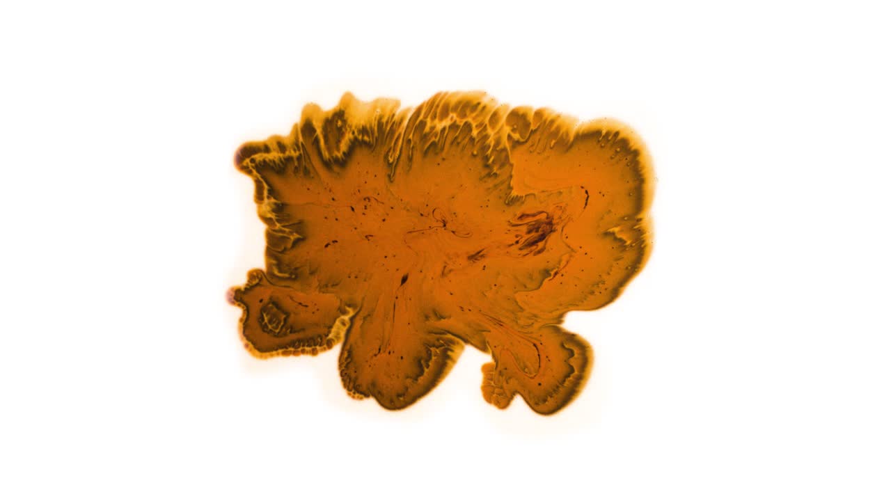 arte líquido abstracto - colores de tinta - blanco naranja, uhd