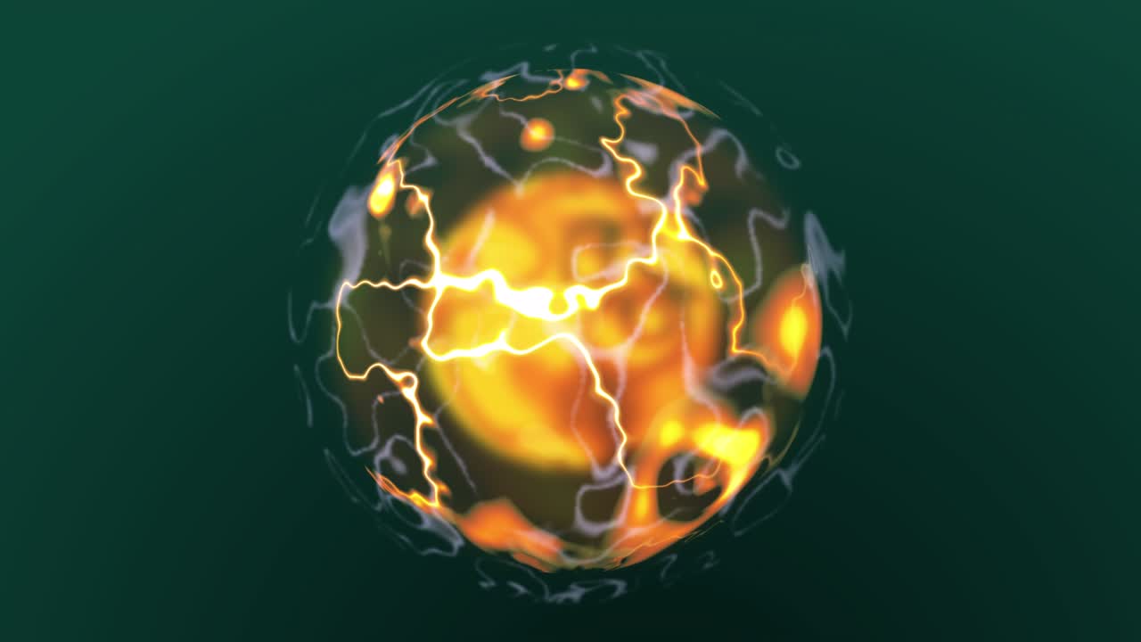 animada abstracta colorida esfera mágica