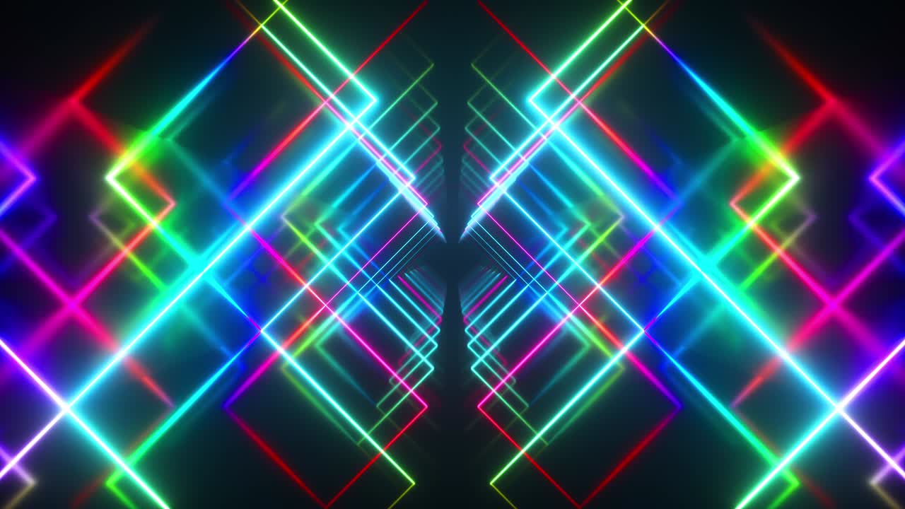 abstracto volando en el fondo del corredor de vidrio