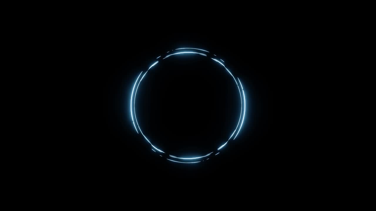 Loading out animation of a circular animation design