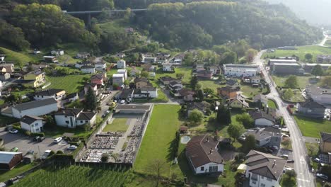 Luftaufnahme-Schweizer-Stadtdrohne-4k