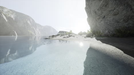 tranquil lake view