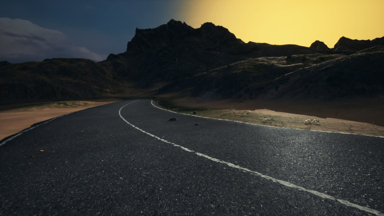 vista panorámica del océano atlántico y la carretera