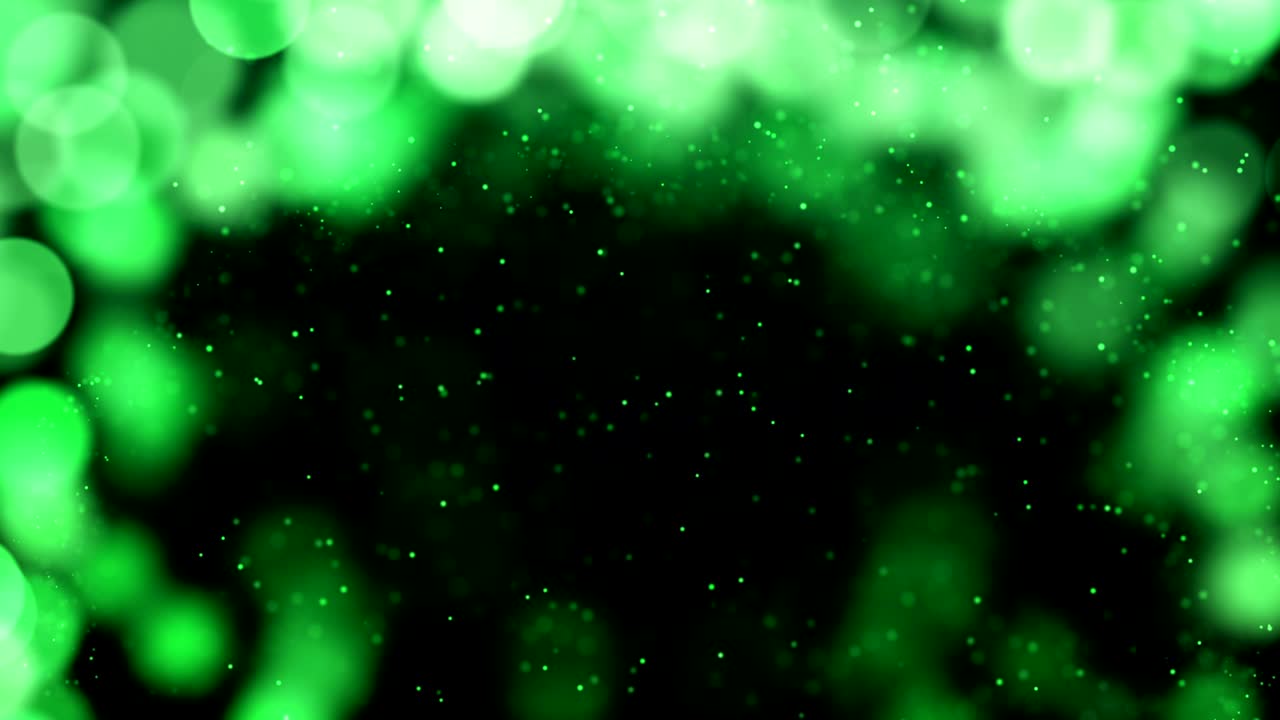 4k verde abstracto bokeh fondo de partículas para el texto de la toma final y el logotipo. bucle sin costuras. tener otro color. comprobar mi página