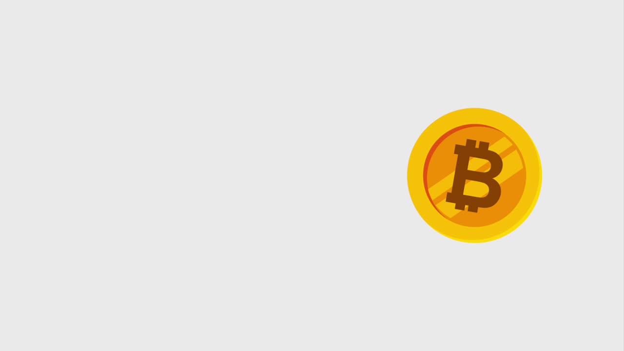 bitcoin cryptocurrency digital animation