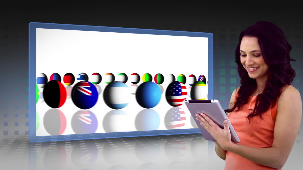 montaje de negocios que refleja el comercio internacional