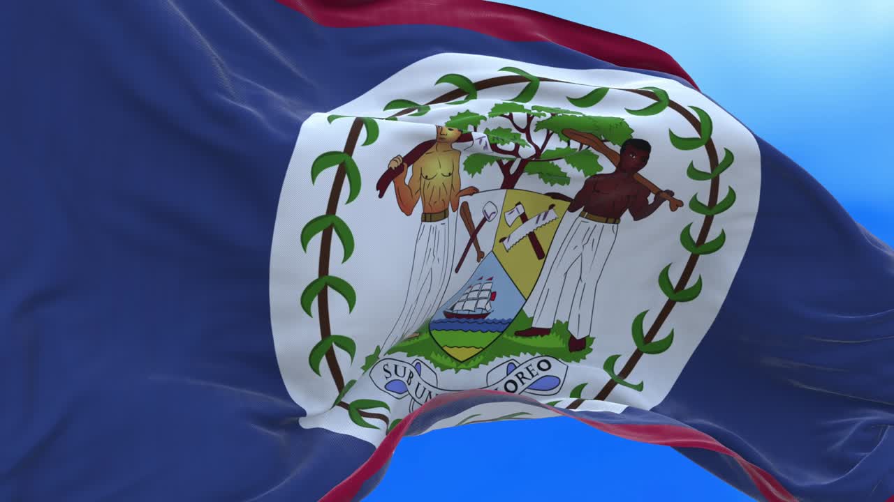 беспрерывный цикл флага белиза.