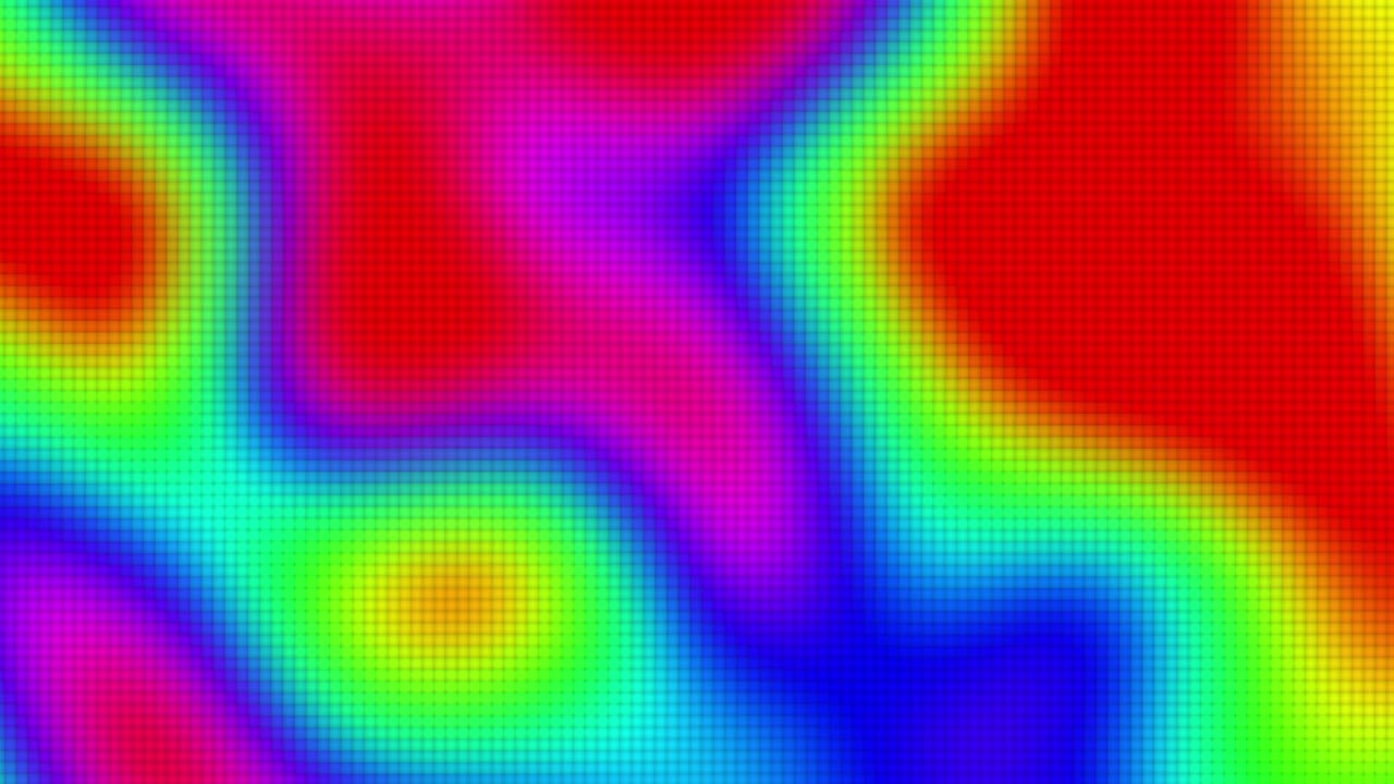 fondo de termografía o mapa térmico de colores (bucle sin costuras)