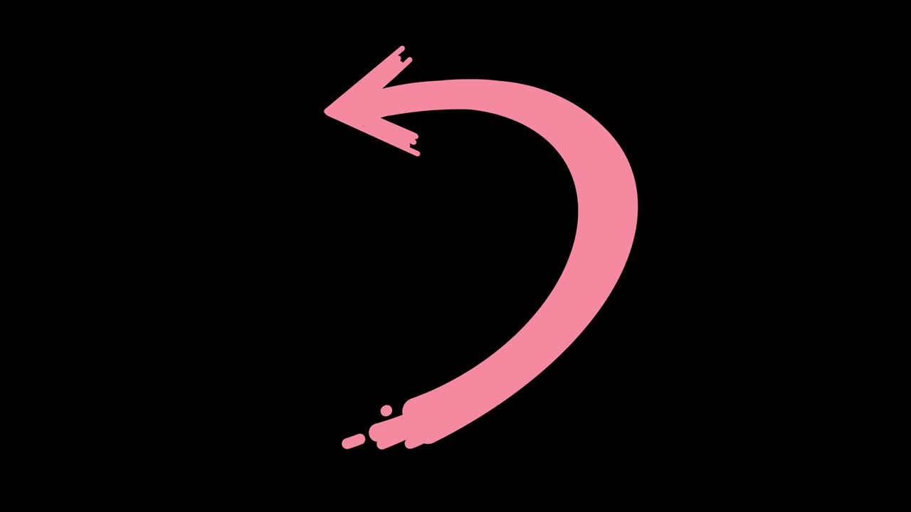 손으로 그려진 도들 화살표: 투명한 배경에 고립된 다채로운 애니메이션 스케치 방향 포인터.