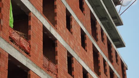 exterior view of a building under construction