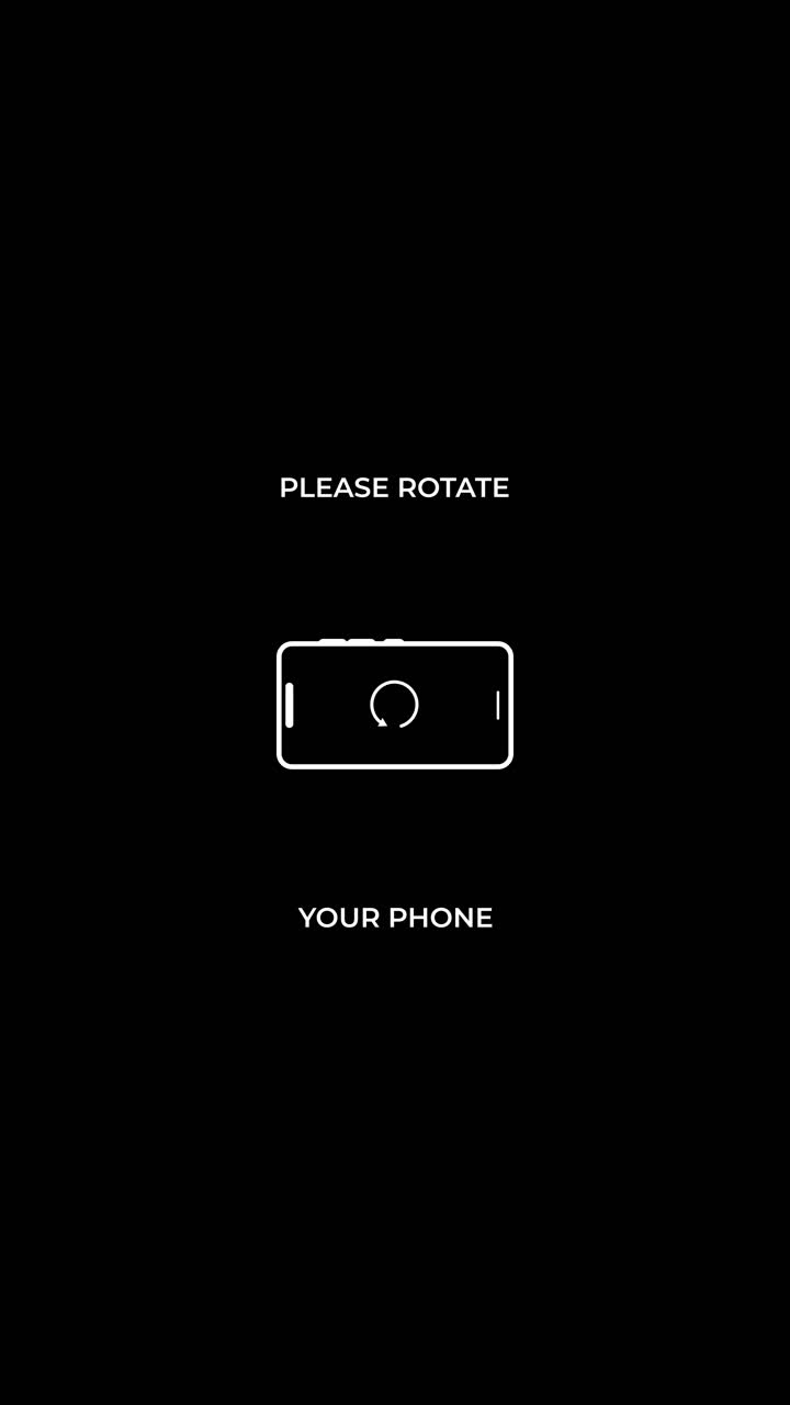 Icona animata dello smartphone che invita l'utente a ruotare il telefono