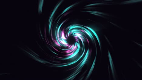 space vortex animation, neon glowing rays