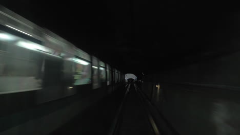 traveling in the city by subway