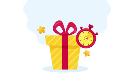 chronometer in special offer animation