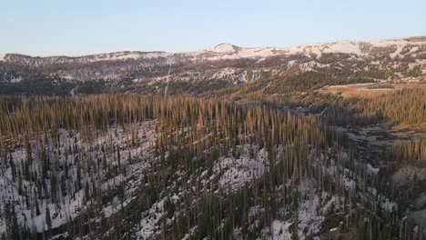 pushing forward slowly over the gorgeous rio grande national forest in late spring