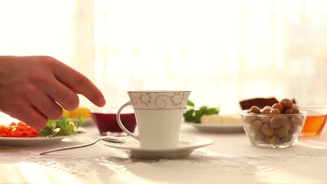 Tea-Service-In-Breakfast-Time