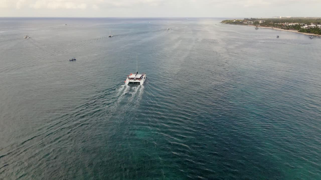 imágenes aéreas del crucero cozumel, méxico