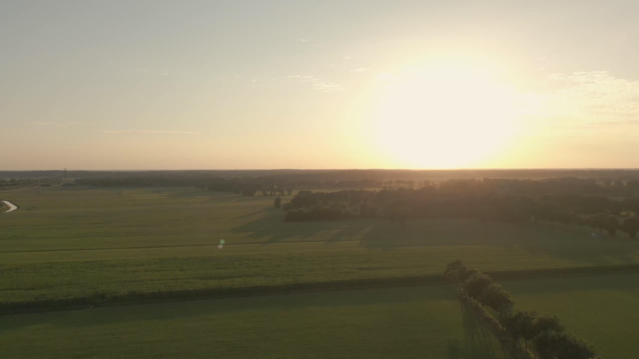 Sunrise/Sunset over a Rural Landscape