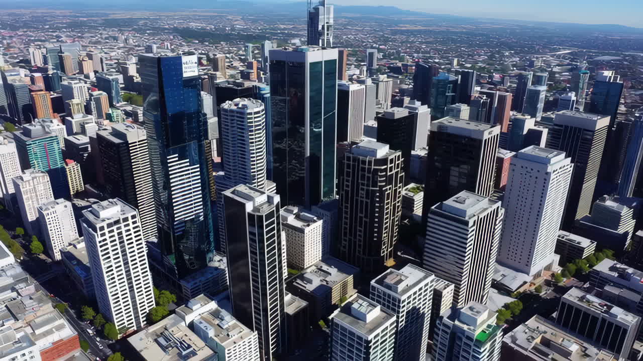 vista aérea de una ciudad moderna