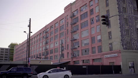 exterior view of the american apparel factory building