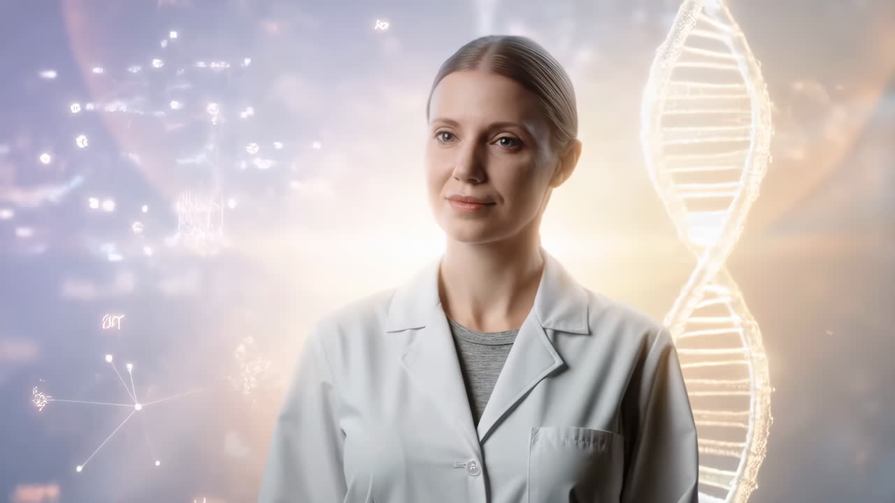 Scientist and DNA research