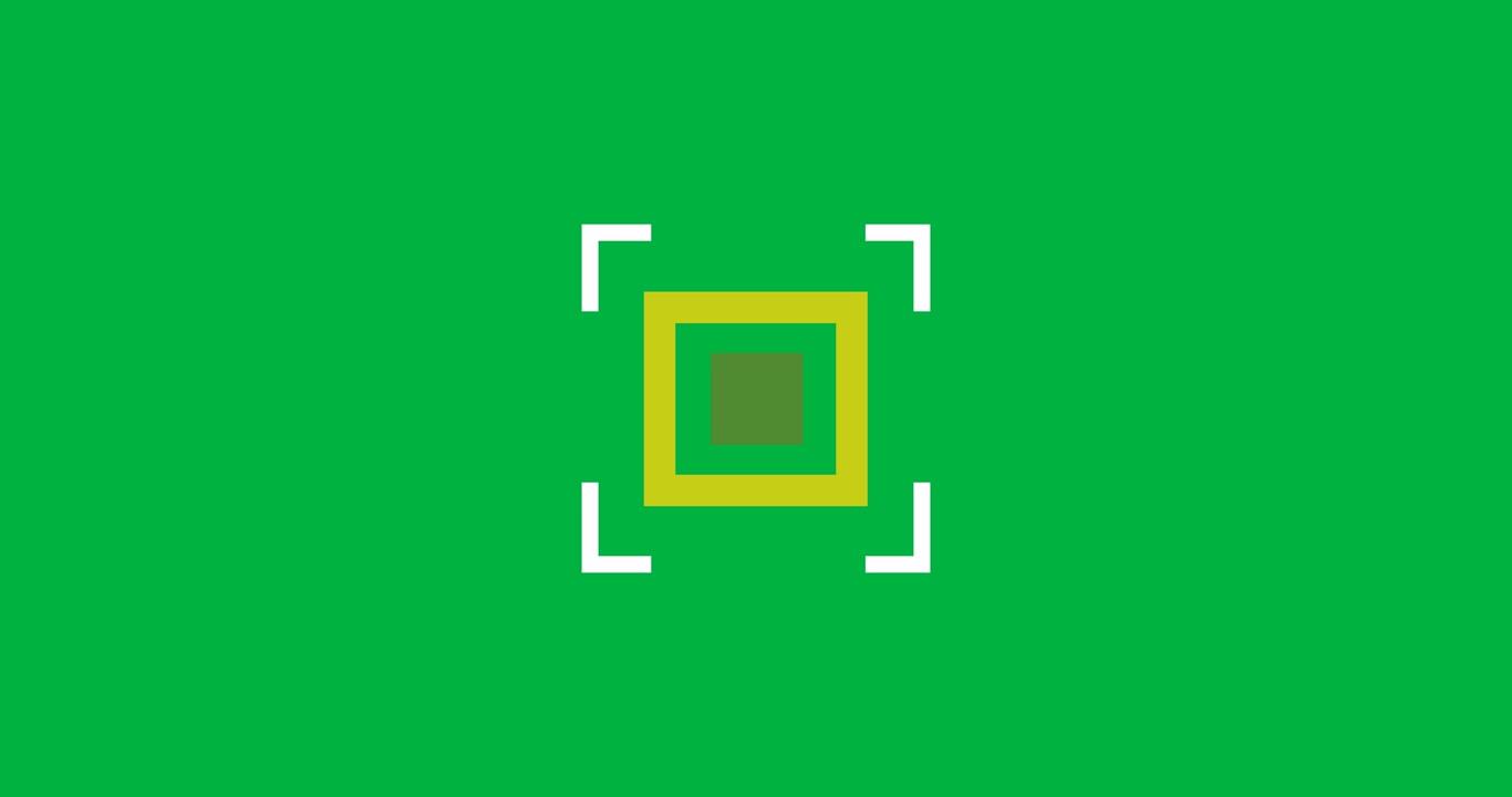 Animation of focus point on transparent background