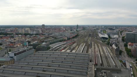 Toma-De-Establecimiento-De-La-Estación-Central-De-Munich