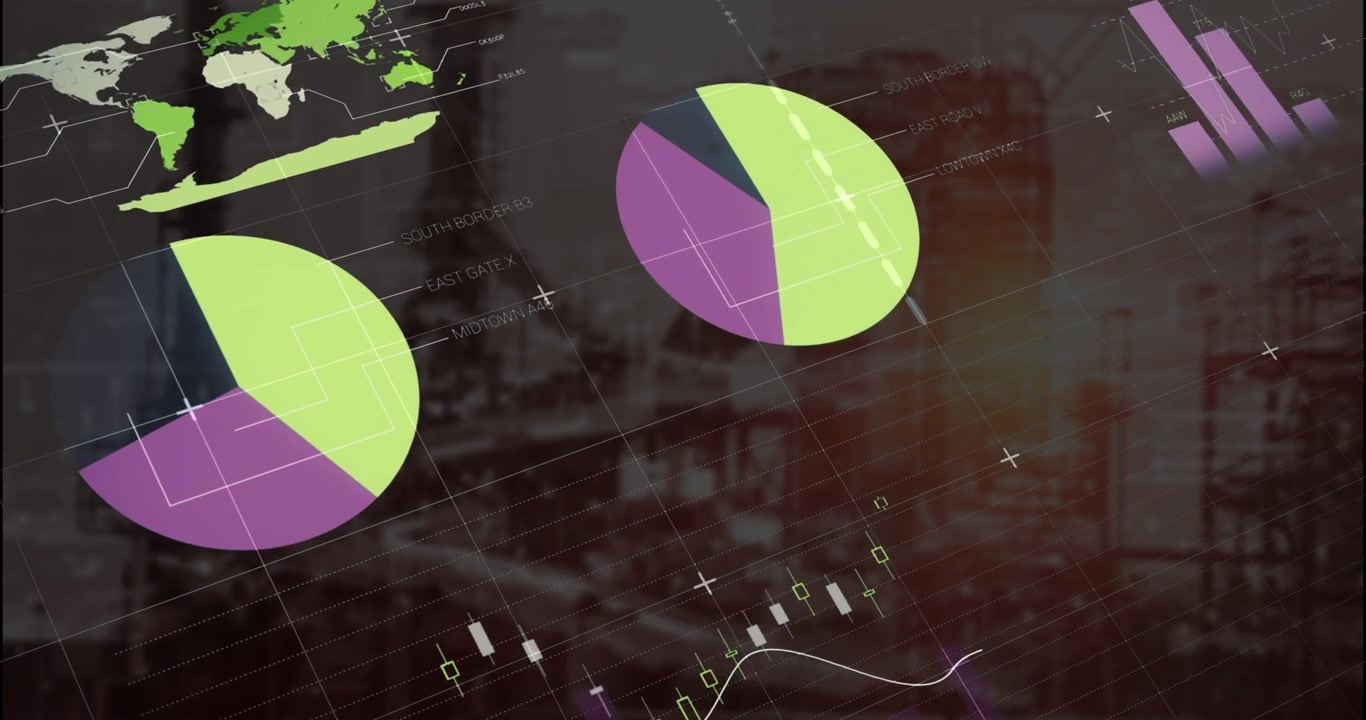 Animazione di statistiche ed elaborazione dati sullo schermo