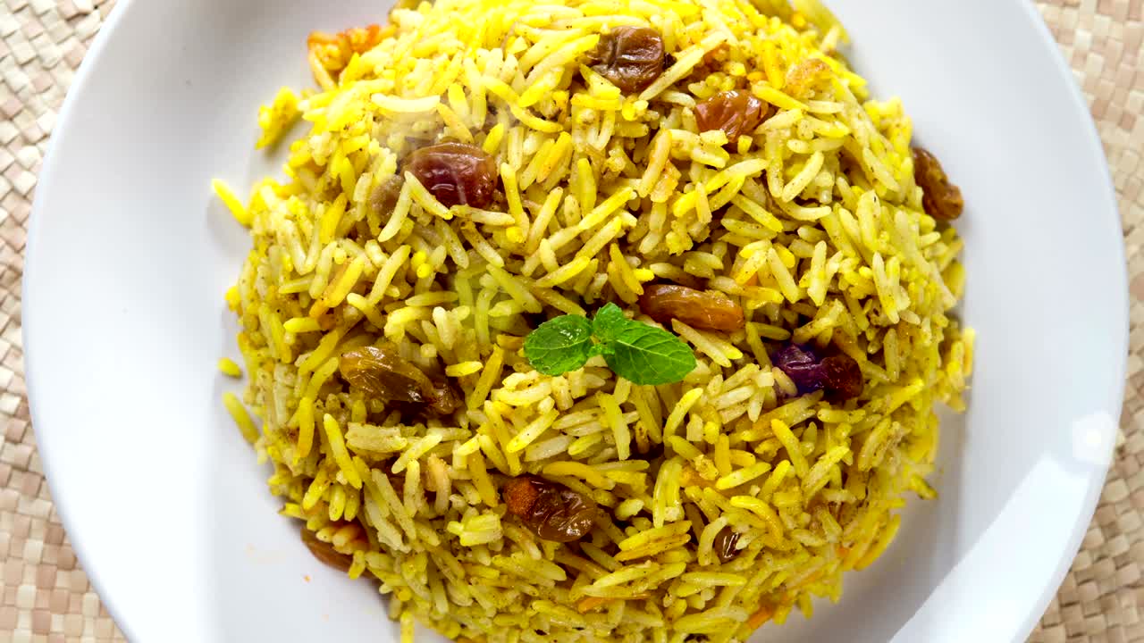 imágenes de video de arroz árabe