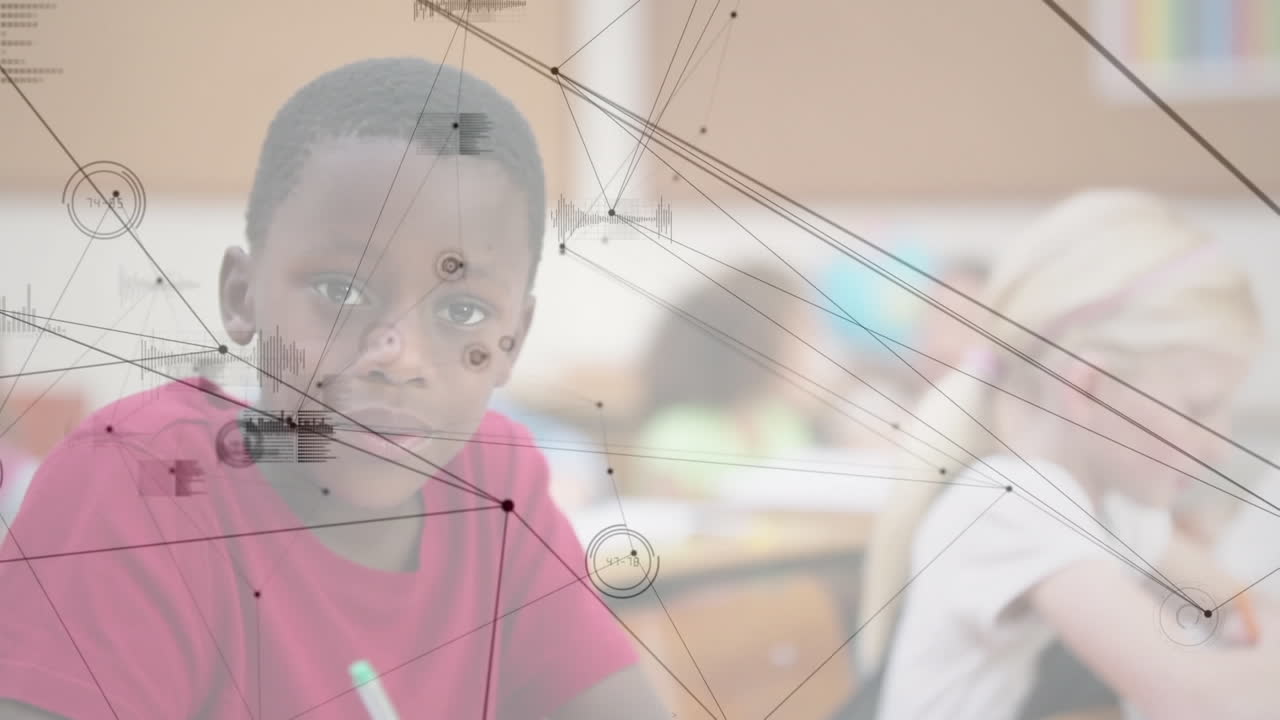 animación de la red de conexiones a través de la escritura de los escolares