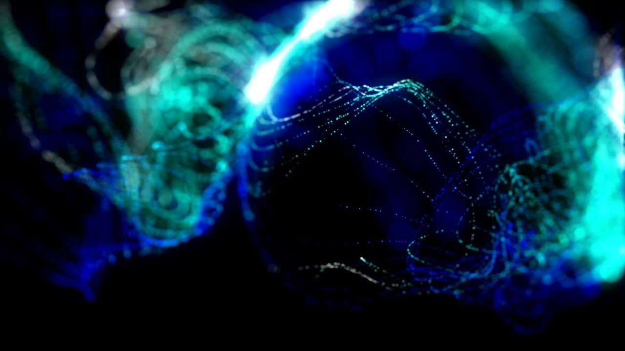 space ball particle abstract 4k