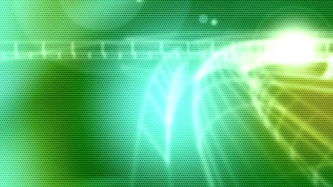 fondo de movimiento que muestra el punto de vista en primera persona volando a través de túneles digitales abstractos futuristas