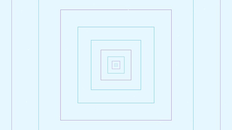 Abstract Motion Background with Pulsing Concentric Squares