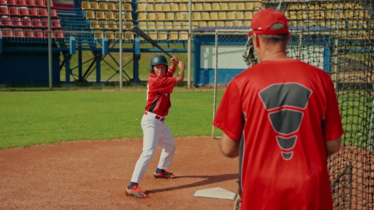 Allenamento di baseball sul campo