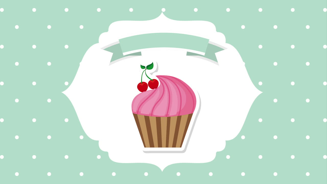 Illustrazione di Cupcake Rosa